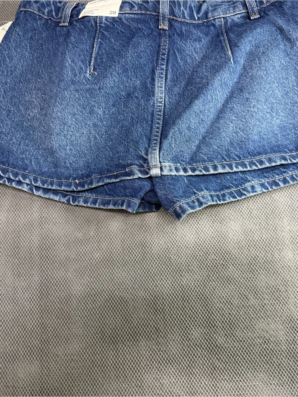 We The Free Classic low rise Denim mini Skort- Blue - Picture 6 of 10